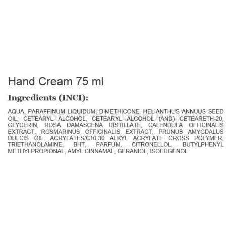 Hand cream rosewater