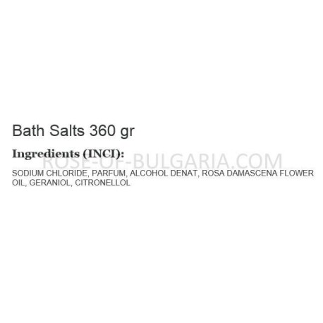 Rose salt for bath