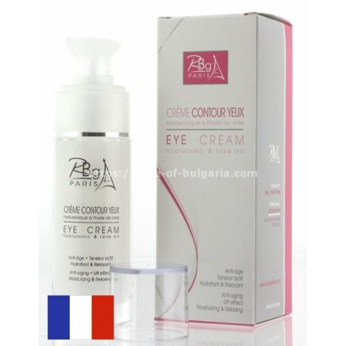 Eye cream, rose oil, hyaluronic acid