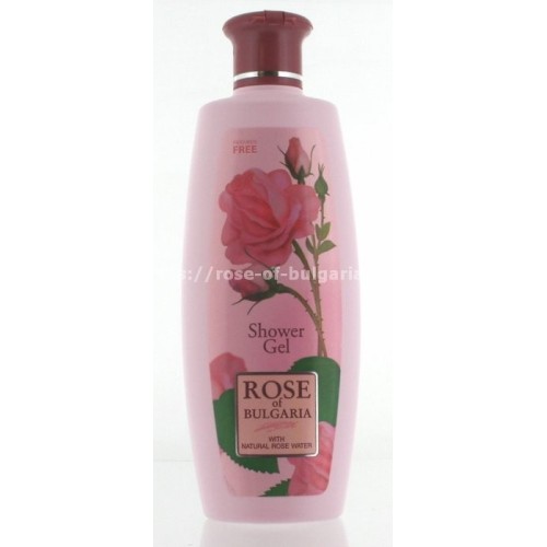 Shower gel with rosewater