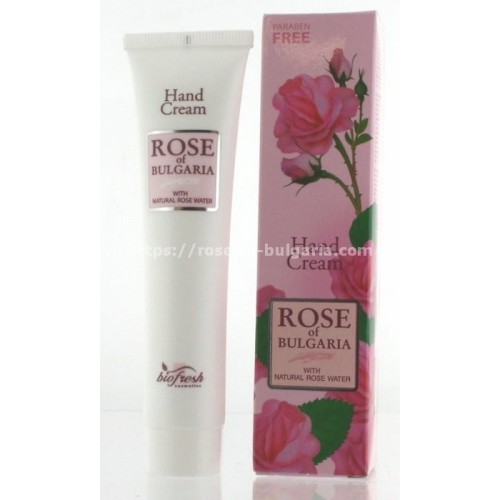 Crème main à la rose de bulgarie