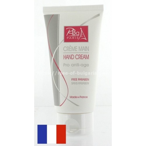 Hand cream antiage with rose water