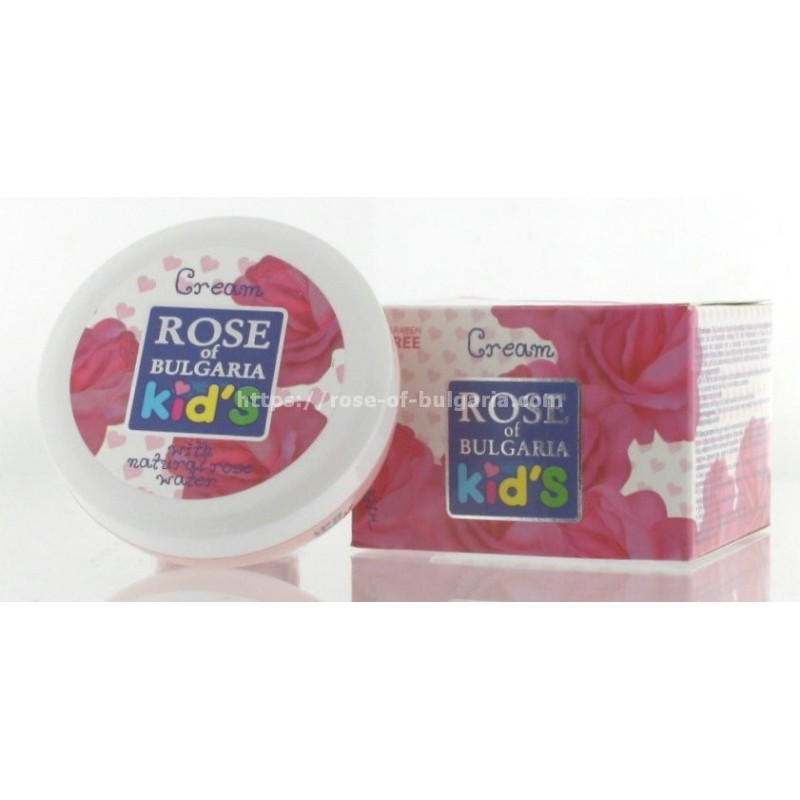 Children face cream with natural rose water