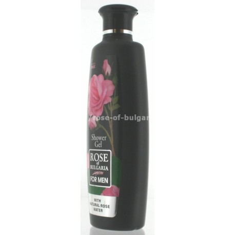 shower gel for men with rose water of bulgaria