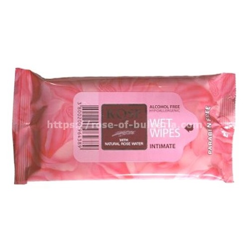 Intimate wipes rosewater
