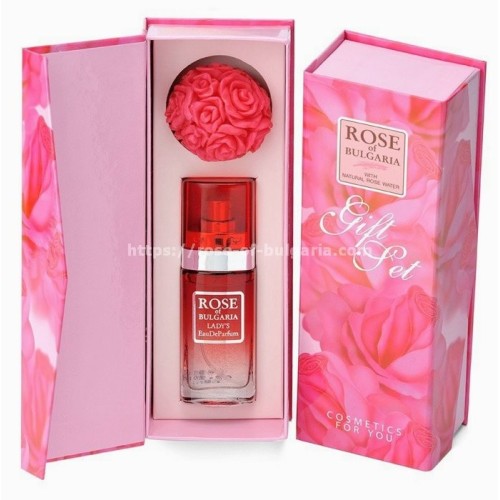 Gift box rose soap & rose perfume
