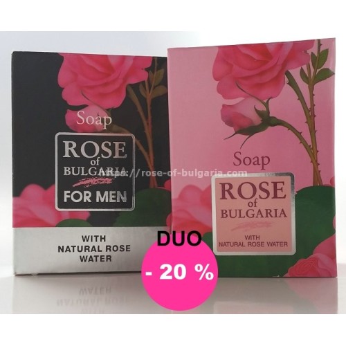 Savon à l'eau de rose de  Bulgarie 100 gr