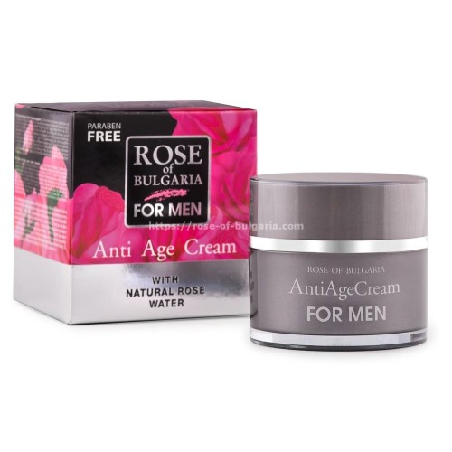 Anti-age Q10 & rosewater cream for men