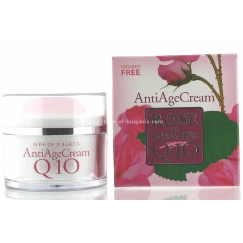 Crème anti age Q10 à l'eau de rose